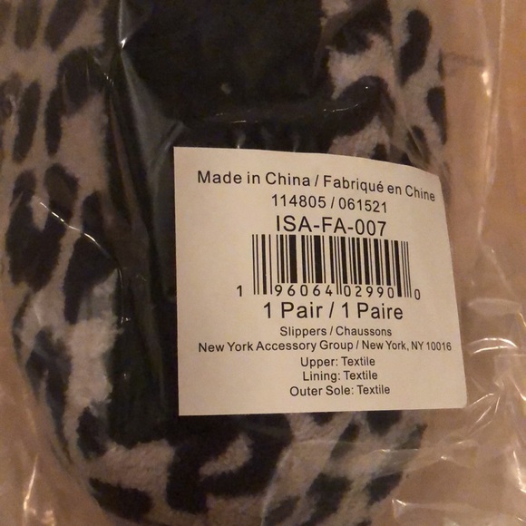 NWT ISAAC MIZRAHI Leopard Print Slippers - Picture 3 of 5